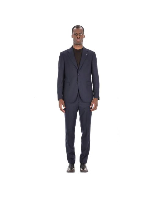 Tagliatore Single Breasted Suits in het Blue voor heren