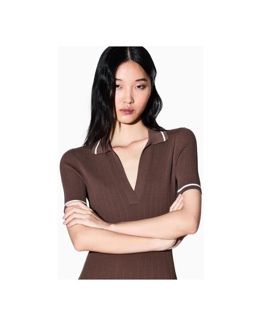 ARMANI EXCHANGE Brown Midi Dresses