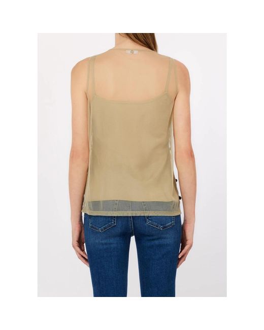 Sleeveless Tops Liu Jo de color Natural