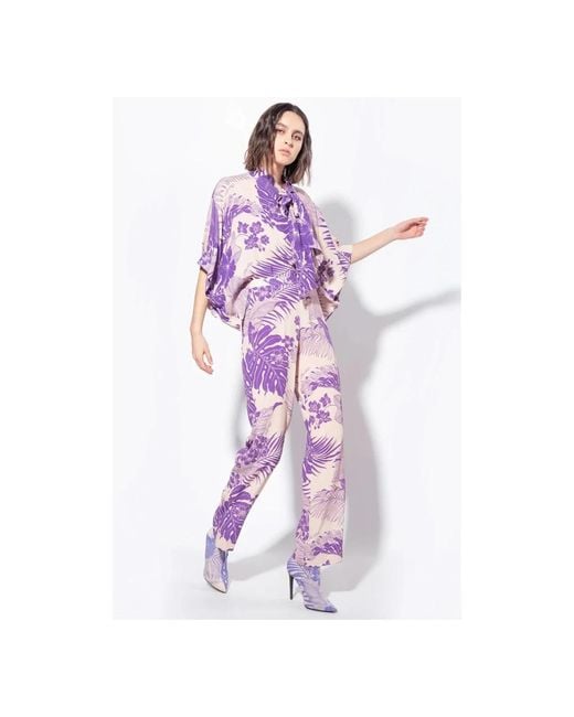 Pinko Purple Wide Trousers