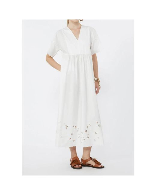Weekend by Maxmara White Midi Dresses