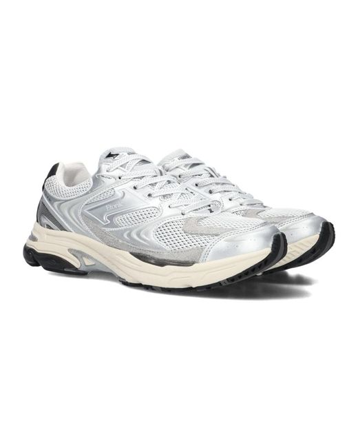 Etonic White Silberne Evolution Saturn Damensneakers
