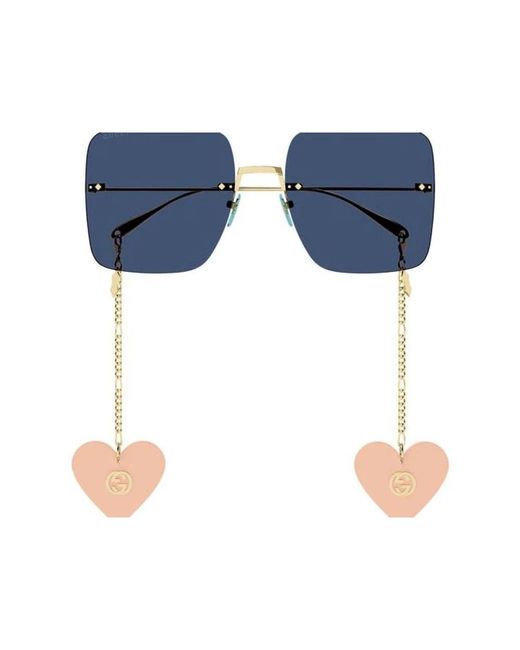 Gucci Blue Sonnenbrille gg1147s 004 gold gold blau,sunglasses