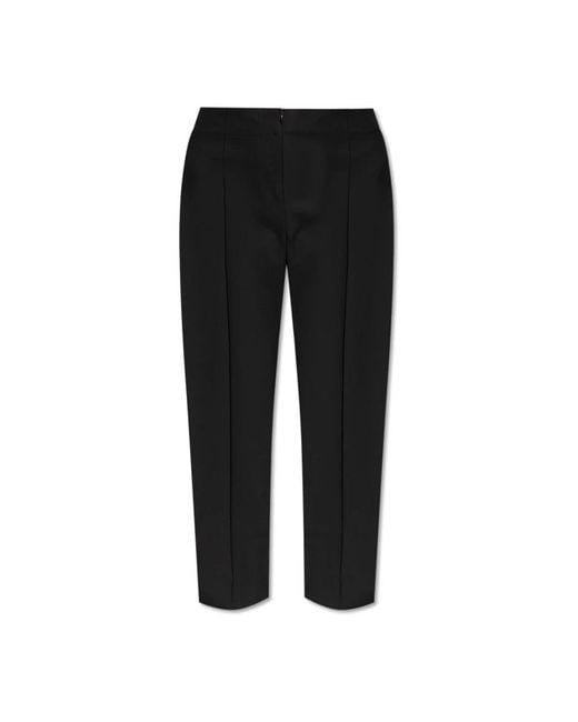 Cropped Trousers Samsøe & Samsøe de color Black