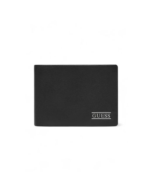 Guess Accessoires ,Zwart ,Leer Wallet in het Black voor heren