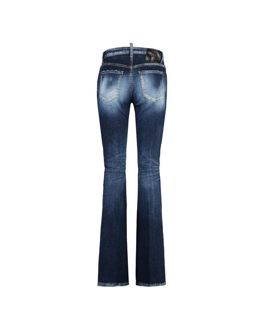 DSquared² Flared Denim Jeans in het Blue