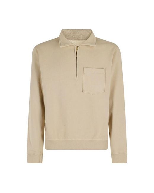 Fortela Halb-zip sweatshirt in Natural für Herren