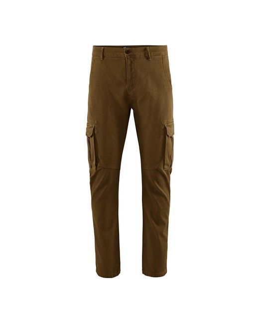 Bomboogie Brown Slim-Fit Trousers for men