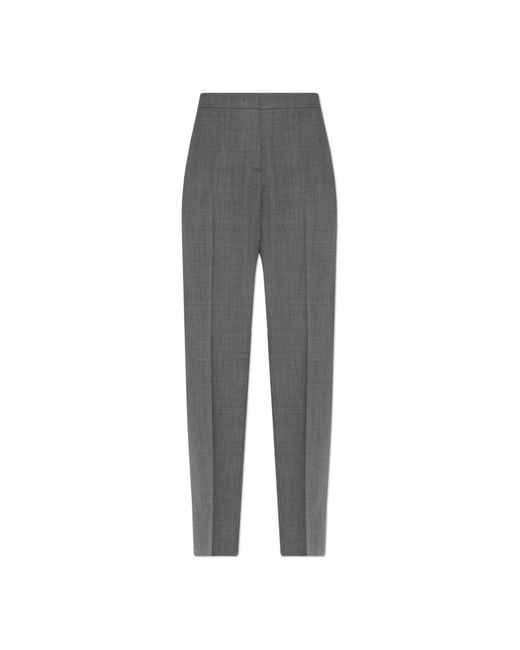 Fabiana Filippi Gray Straight Trousers