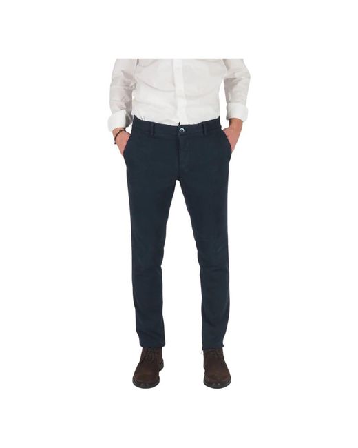 Mason's Broeken ,Blauw ,Katoen Blauwe Stretch Herenbroek in het Gray voor heren