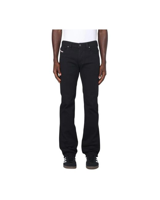 DIESEL Black Straight Jeans for men