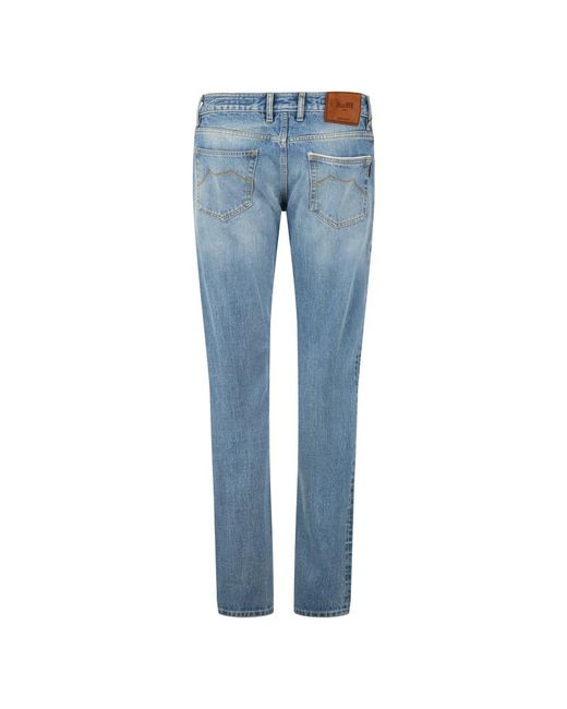 Moorer Blue Slim-Fit Jeans for men