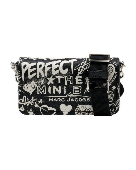 Marc Jacobs Black The Mini Punk Scribble Shoulder Bag