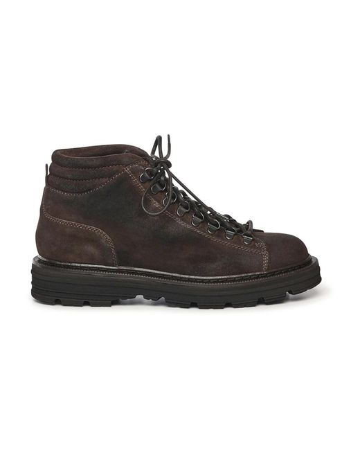 Sturlini Black Lace-Up Boots for men