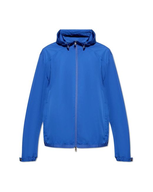 Rain Jackets di Moncler in Blue da Uomo