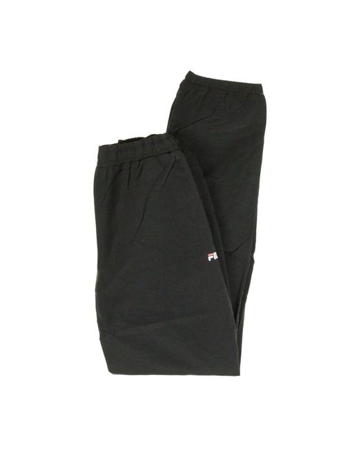 Fila Black Schwarze gewebte trainingshose