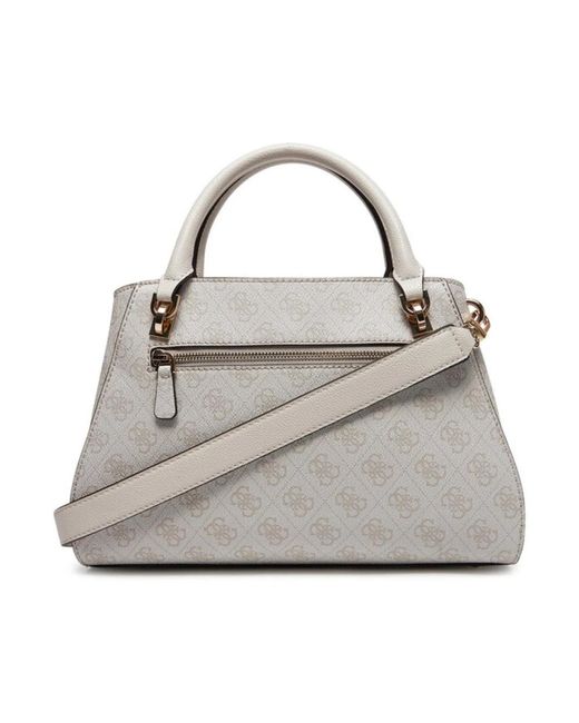 Guess Gray Monogramm Handtasche
