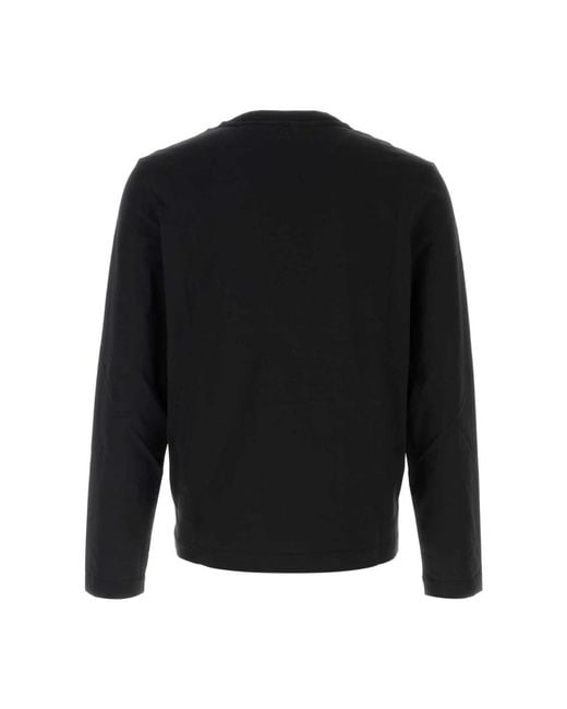 AMI Black Long Sleeve T-Shirts for men