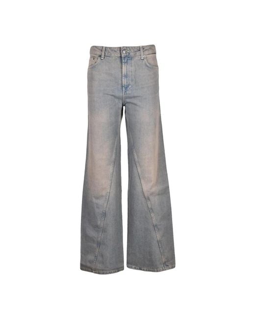 Dondup Gray Wide Jeans