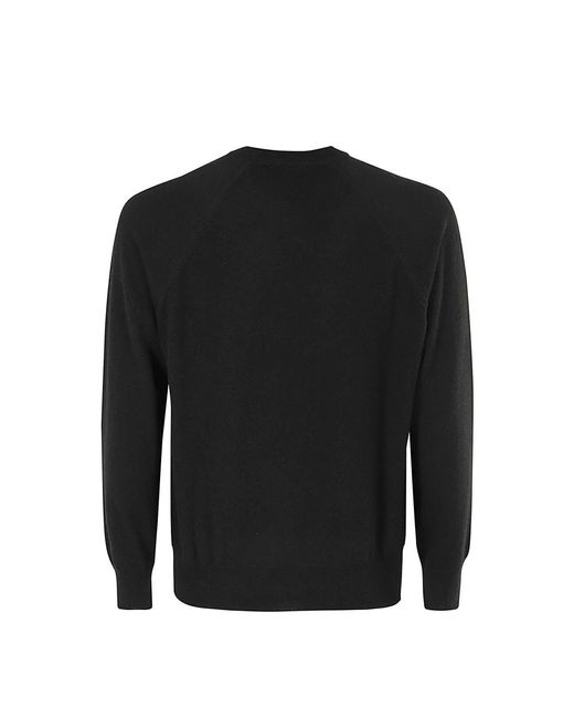 Kangra Black Round-Neck Knitwear for men
