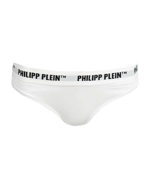Philipp Plein White String Bikini Pack Mit Logobund