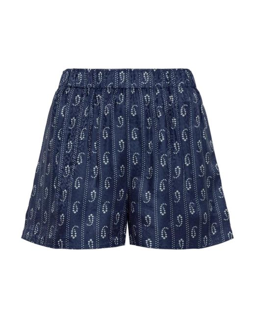 Tory Burch Blue Short Shorts