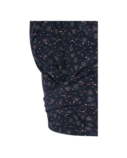 Cortana Blue Sleeveless Tops