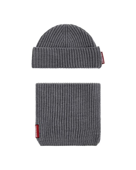 DSquared² Accessoires ,Grijs ,Wol Set: Hoed En Sjaal in het Gray voor heren