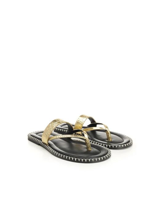 Dries Van Noten Natural Flip Flops