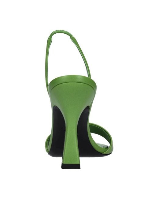 3Juin Green High Heel Sandals
