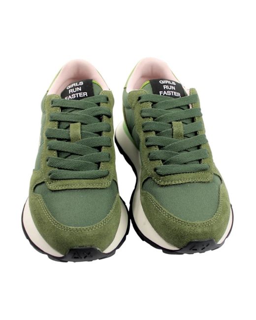 Sun 68 Green Sneakers