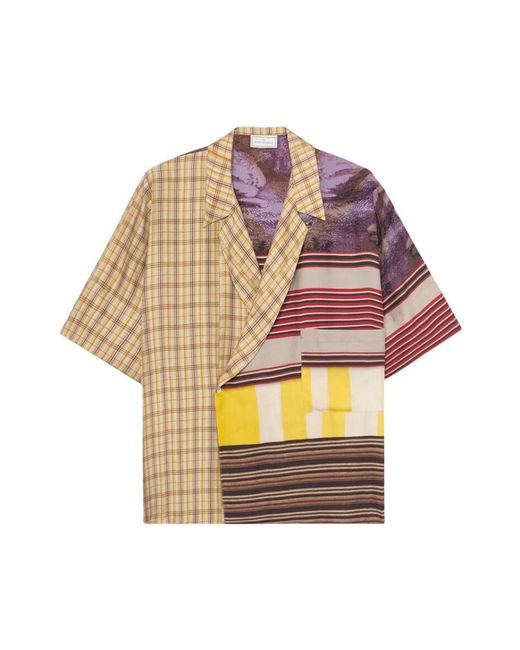 Pierre Louis Mascia Multicolor Short Sleeve Shirts for men