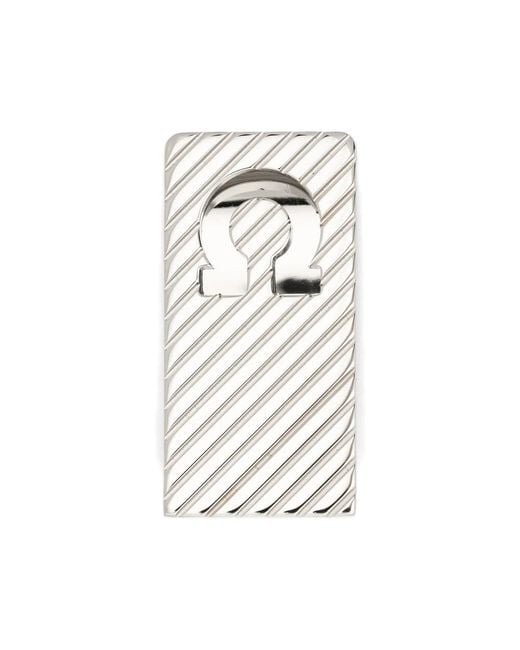 Ferragamo White Clips Bars for men