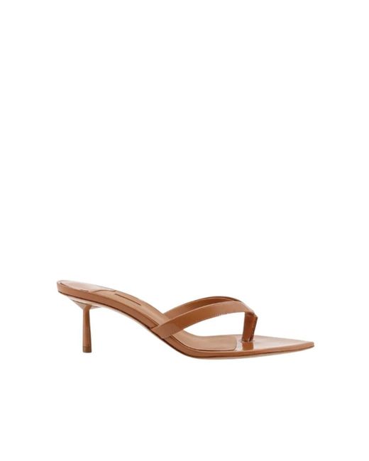 Le Silla Brown Heeled Mules