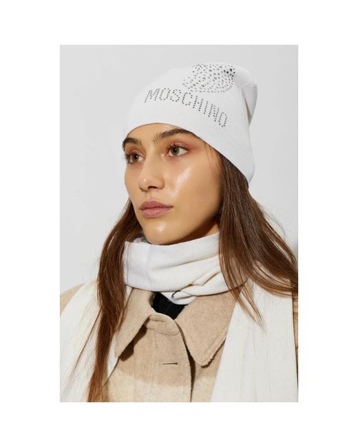 Beanies di Moschino in White