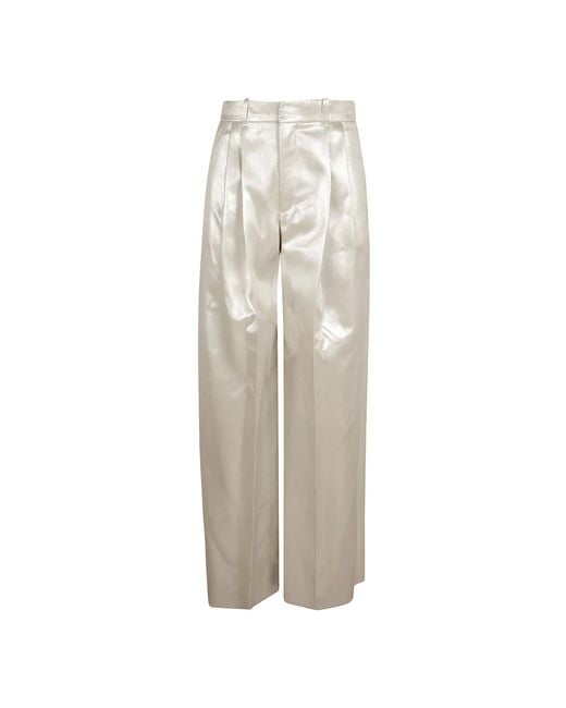 Chloé Natural Wide Trousers