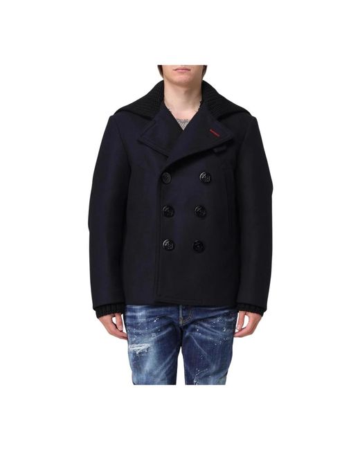 Double-Breasted Coats DSquared² de hombre de color Black