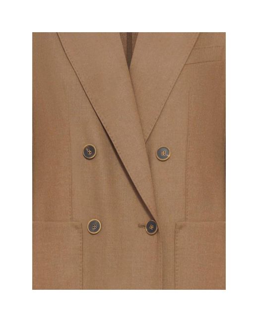 Max Mara Jassen ,Bruin ,Bruine Leren Jassen Voor Vrouwen in het Brown