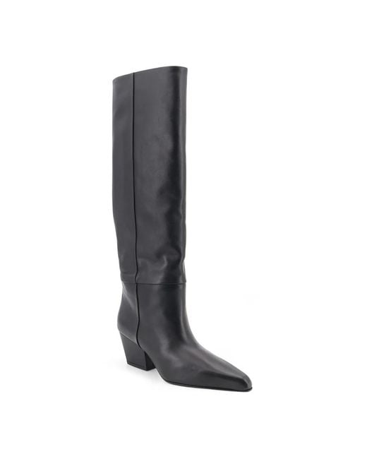 Paris Texas Black Heeled Boots