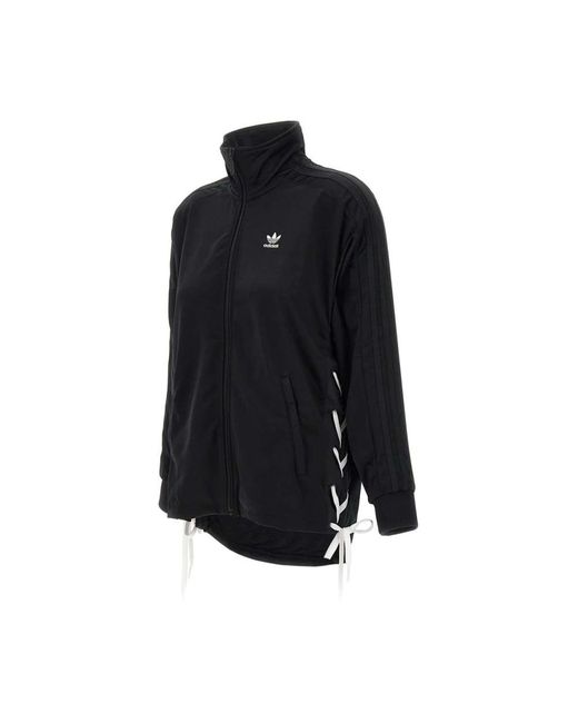 Adidas Fitness ,Zwart ,Katoen Zip-Through Hoodie in het Blue