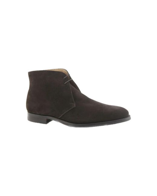 Crockett and Jones Black Laced Shoes for men
