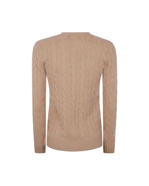 Ralph Lauren Natural V-Neck Knitwear
