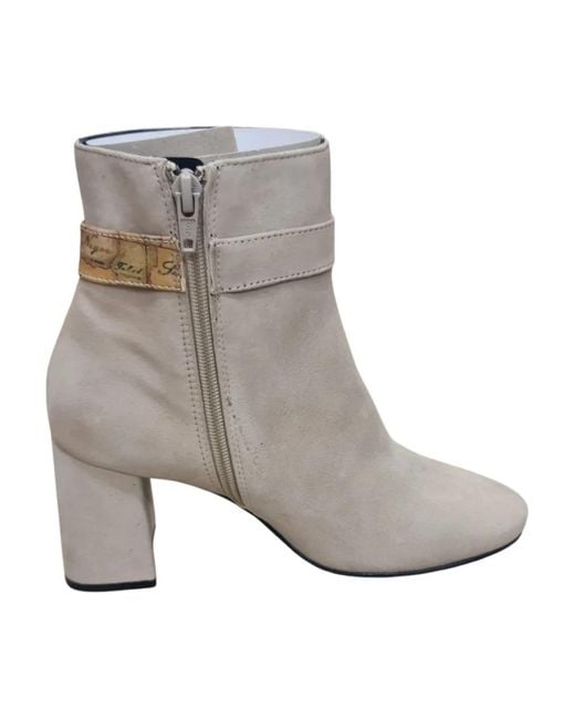 Alviero Martini 1A Classe Gray Heeled Boots