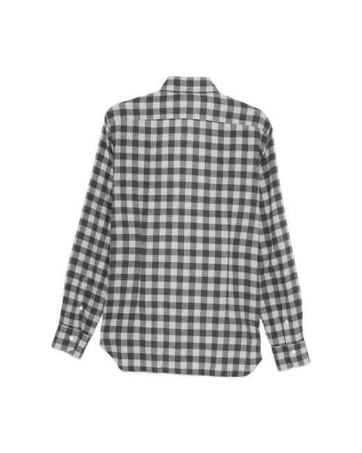 Barba Napoli Casual Shirts in het Gray voor heren