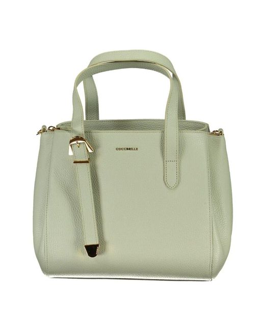 Coccinelle Green Grüne handtasche mit verstellbarem riemen