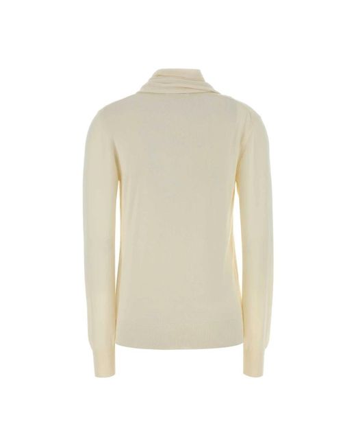 Jil Sander Natural Turtlenecks