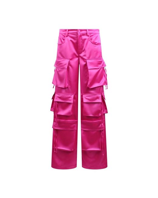 Vestido cargo corte recto bolsillos con cordón GIUSEPPE DI MORABITO de color Pink