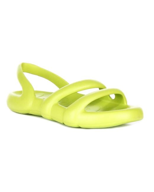 Camper Yellow Flat Sandals