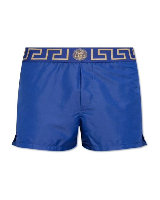 Versace Badmode ,Blauw ,Polyester Zwembroek in het Blue voor heren