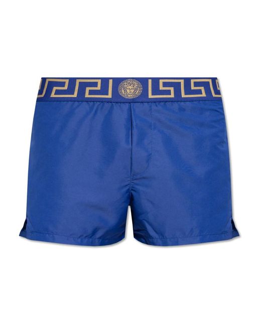 Versace Badmode ,Blauw ,Polyester Zwembroek in het Blue voor heren